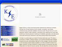 Tablet Screenshot of kaplanelectric.com